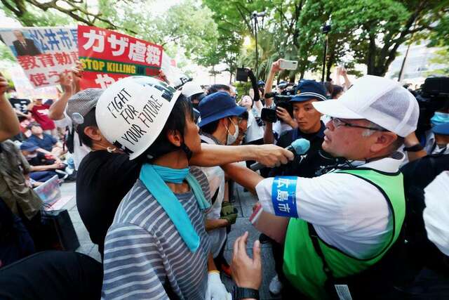 【中核派】「帰れ、帰れ！」原爆の日・平和記念公園で怒号、広島市の警備強化に反戦・反核団体が猛反発