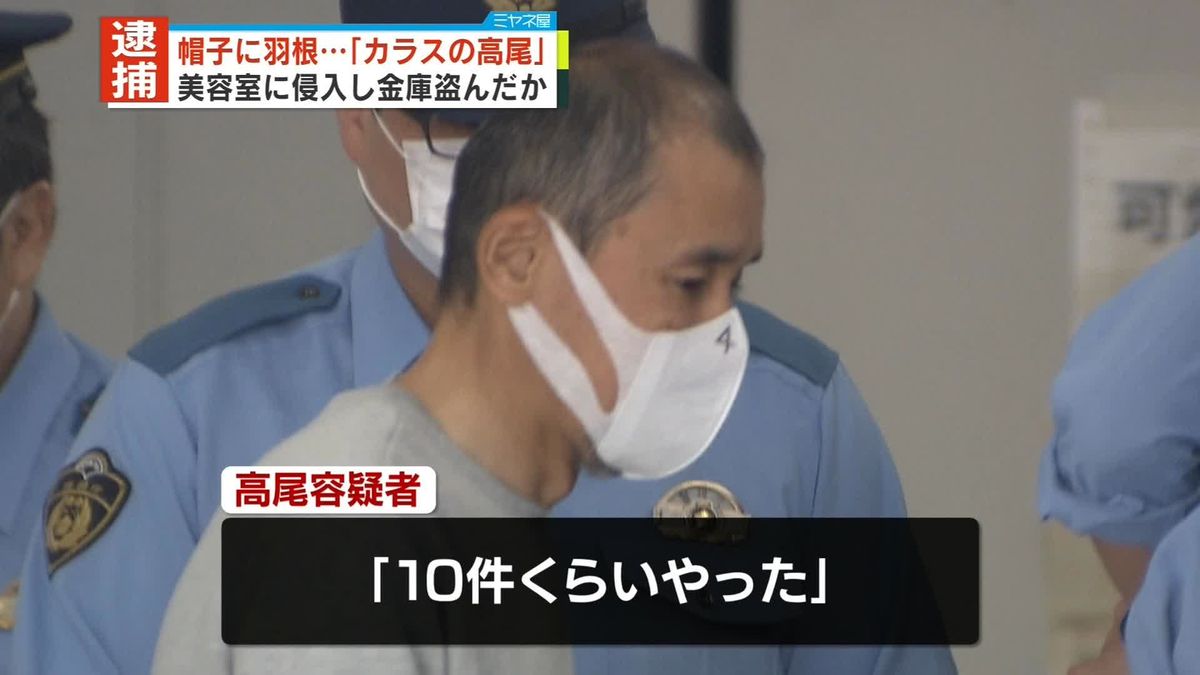 帽子に羽根3本　「カラスの高尾」逮捕　窃盗疑い　「東京は金になる」