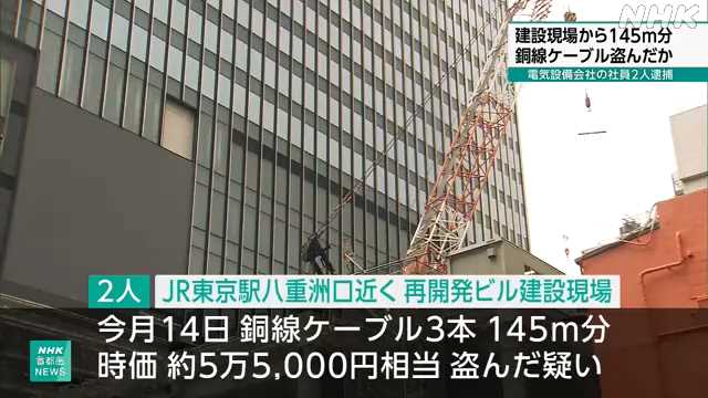 【悲報】日本、闇バイトの次は「銅線ケーブル泥棒」が大流行