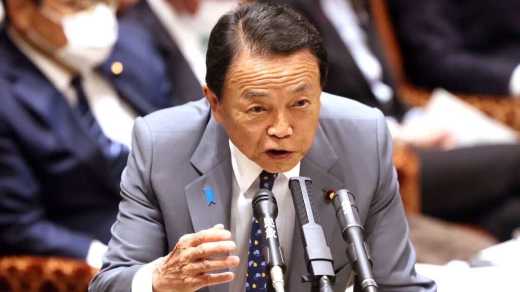 自民麻生氏、台湾は「国」と発言　都内式典で、中国の反発必至